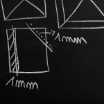 black and white photography chalkboard