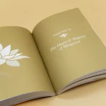 Book design – asian religion interior layout