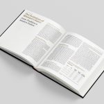 Coffee table book – history non-fiction interior layout